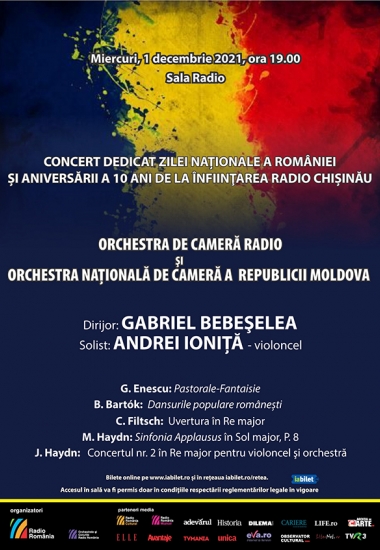 Dublu concert aniversar: Ziua Națională a României și 10 ani de emisie pentru Radio Chișinău